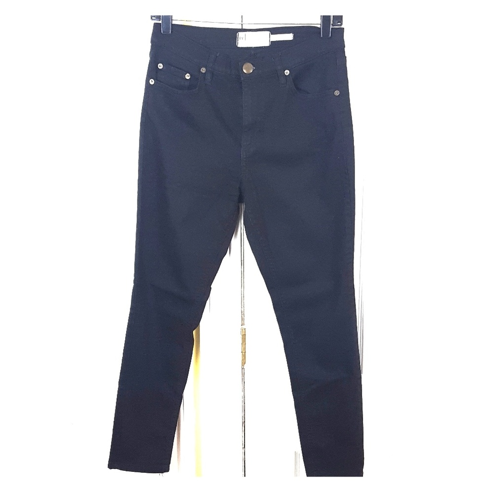 Free People Hi Rise Black Skinny Jeans Size 28